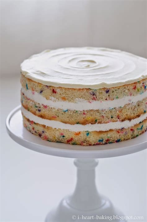 Naked Funfetti Layer Cake Cakecentral