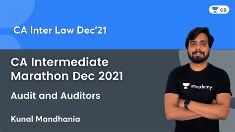 Ca Inter Law Audit And Auditors Ca Intermediate Marathon Dec