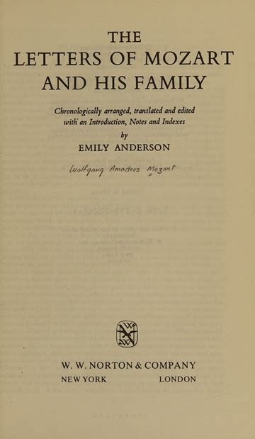 The letters of Mozart and his family : Mozart, Wolfgang Amadeus, 1756 ...