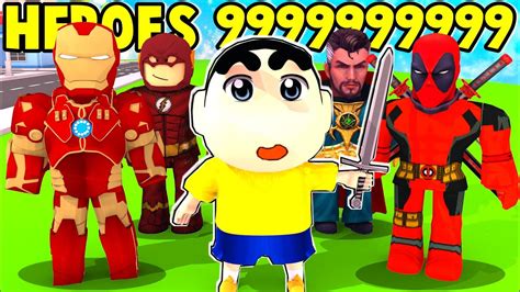 Shinchan Become The Best Superhero In Roblox Avengers Super Hero