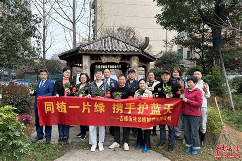 开福区｜吉福街社区：“同植一片绿 携手护蓝天”廉洁植树主题活动华声社区频道 华声在线