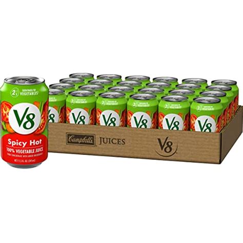V Spicy Hot Vegetable Juice Fl Oz Pack Of Walmart
