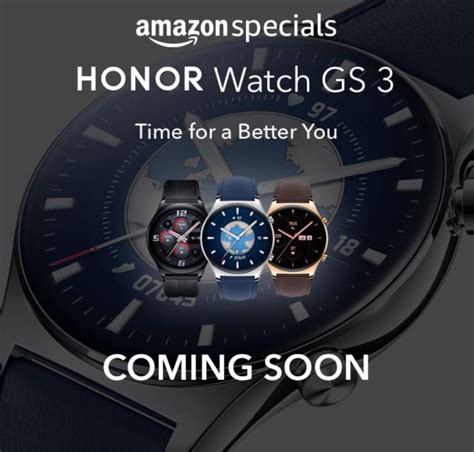 HONOR Watch GS 3 With Bluetooth Calling To Launch In India Soon