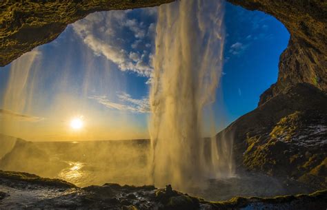 Fond d écran lumière du soleil paysage cascade le coucher du