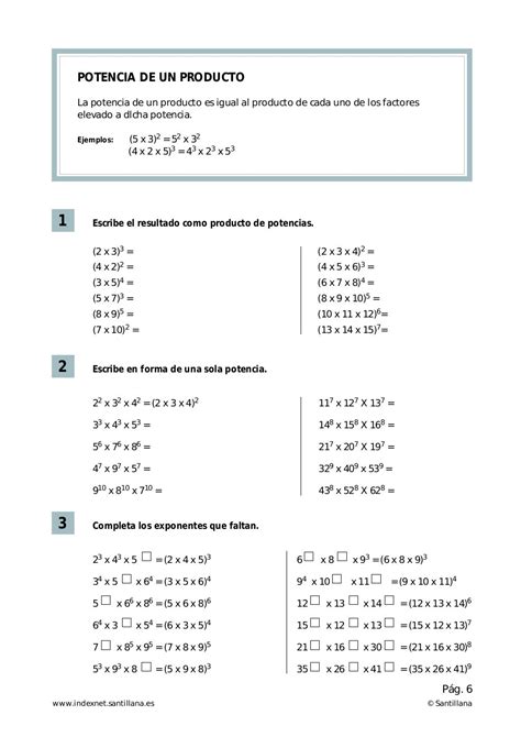 Guia De Potencias 7 B Multiplicacion Y Divicion