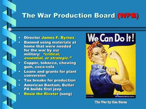 PPT - The War Production Board (WPB) PowerPoint Presentation, free ...