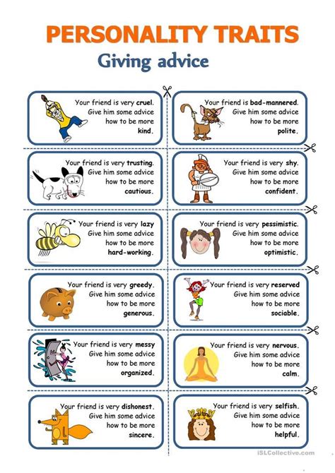 Worksheets For Character Traits Character Traits Worksheet F