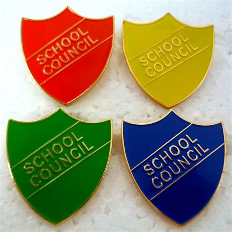 School Council Badges Shield Shaped Smart School Councils Community