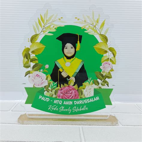 Jual Plakat Akrilik Wisuda Plakat Acrylic Wisuda Anak Bahan 10mm