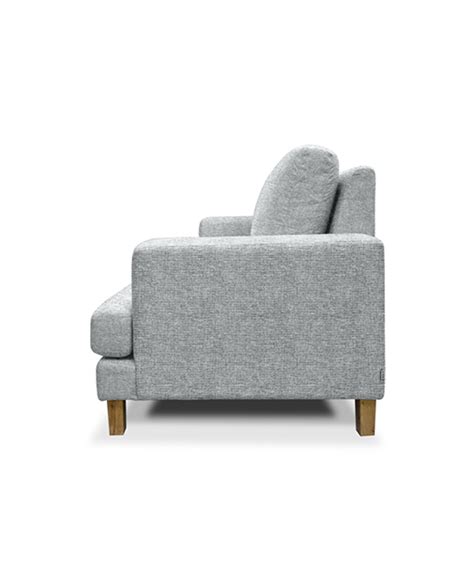 DAWSON 3 SEATER SOFA – SIDE VIEW – LIGHT GREY furniture singapore ...