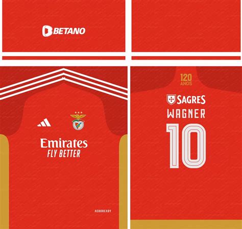 Arte Vetor Camisa Camisa Benfica Janete Artes