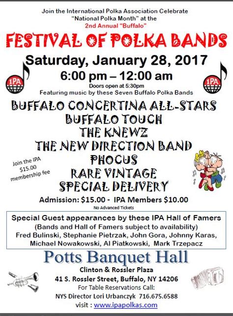 2017 Ipa Festival Of Polka Bands Buffalo Ny International Polka