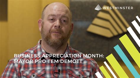 Business Appreciation Month 2022 Mayor Pro Tem David Demott Youtube