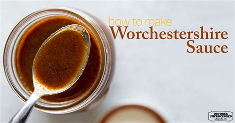 How To Make Worcestershire Sauce Eating Rules