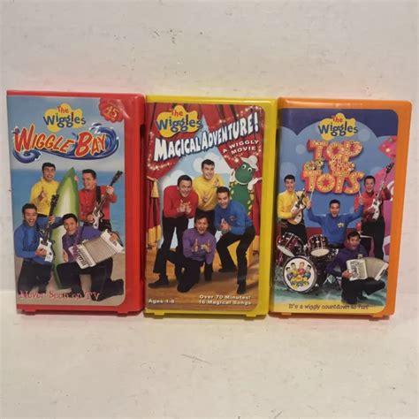 The Wiggles Vhs Tapes Video Lot X 3 Magical Adventure Top Of The Tots Wiggle Bay 19 84