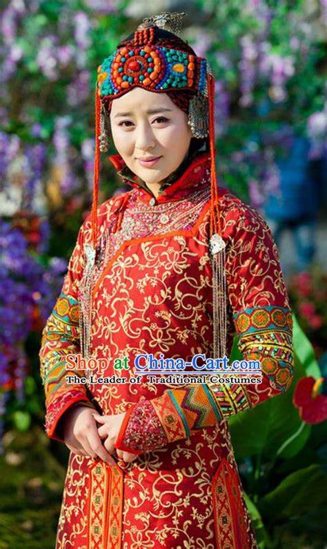 Traditional Chinese Qing Dynasty Manchu Princess Clothing For Women