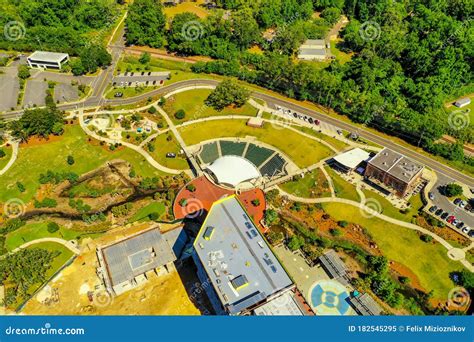 Aerial Photo Cascades Park Tallahassee Fl Usa Stock Image Image Of Green Colorful 182545295