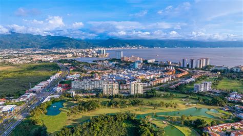 An Aerial View Of Marina Vallarta Where Luxury And Nature Meet