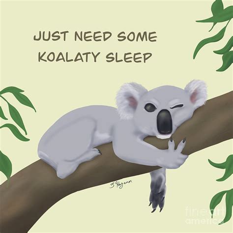 Koalaty Sleep Digital Art By Bethany Hageman