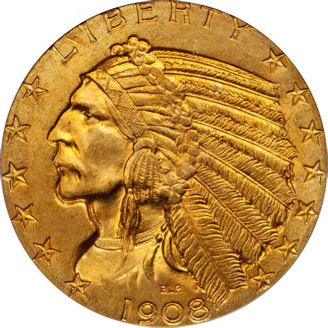 Value of a 1908 Indian $5 Gold | We are Rare Coin Buyers