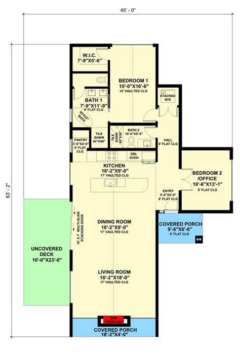 Square Foot Contemporary House Plan With Home Office Wnt