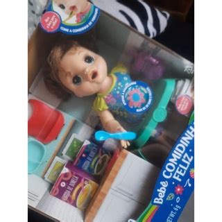 Boneca Baby Alive Comidinha Feliz Morena Faminta Shopee Brasil