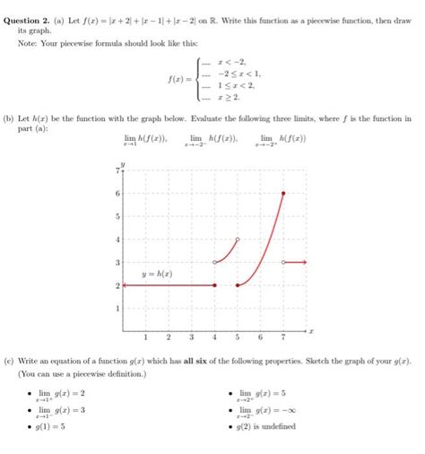 Solved Question 2 A Let F X ∣x 2∣ ∣x−1∣ ∣x−2∣ On R