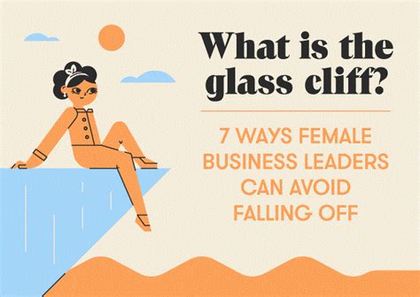 The Glass Cliff 7 Ways Female Business Leaders Can Avoid Falling Off Infographic