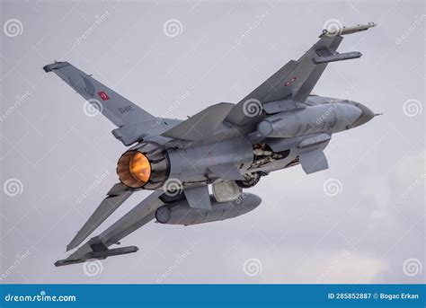 Turkish Airforce F-16 editorial photography. Image of attack - 285852887