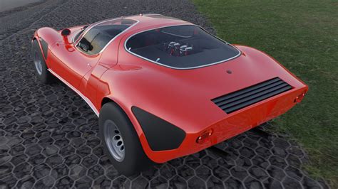 ArtStation - Alfa Romeo 33 Stradale with Engine Sounds | Game Assets