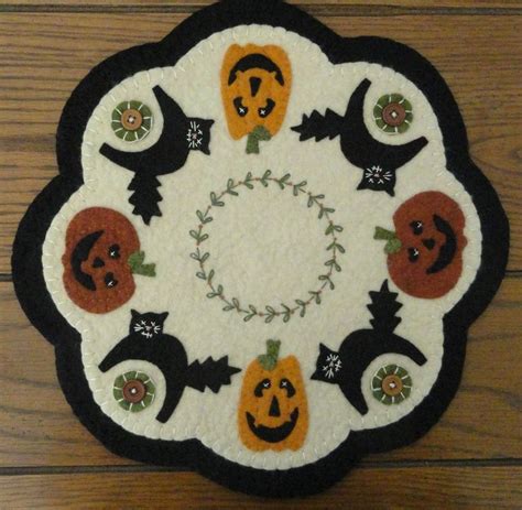 Penny Rug Penny Rug Penny Rug Patterns Halloween Felt Crafts