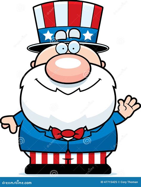 Waving Cartoon Patriot Stock Vector Illustration Of Clip 47715425