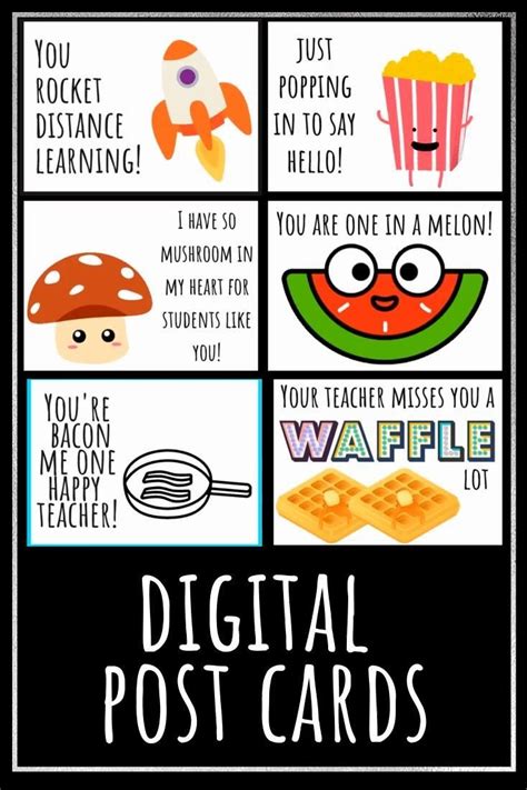 Distance Learning Digital Post Card Pun GIF’S - Student gifts - Funny ...