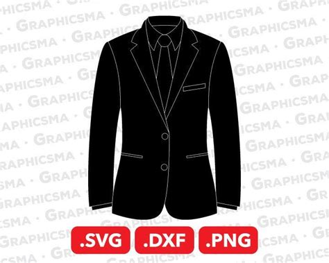 Suit Svg File Suit Dxf Suit Png Blazer Svg Man Suit Svg Men Suit