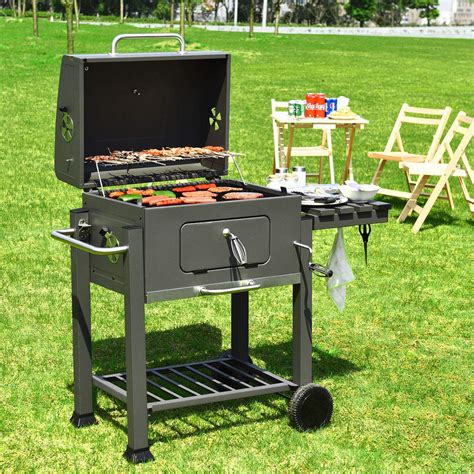 Giantex Bbq Charcoal Grill Portable Barbecue Grill For Lawn Picnic