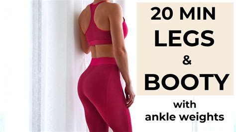 Min Legs Booty Home Workout With Ankle Weights Youtube