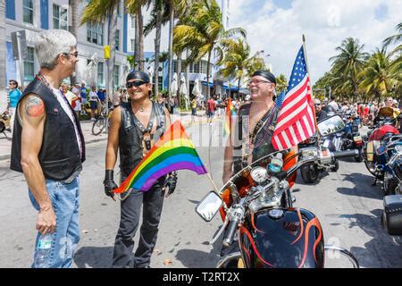 Motorrad Mit Gay Flag Gay Pride Parade Hudson New York