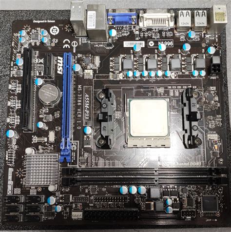 Mainbaord MSI A55M-P33 (MS-7786) + APU So FM1 Gebraucht - Computer ...