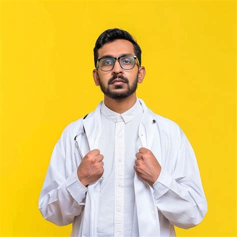 Premium Photo A Man Wearing A White Shirt That Says Quot He Is