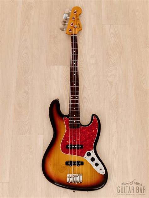 2000 Fender Jazz Bass ‘62 Vintage Reissue Jb62 75us Sunburst W Usa Pi