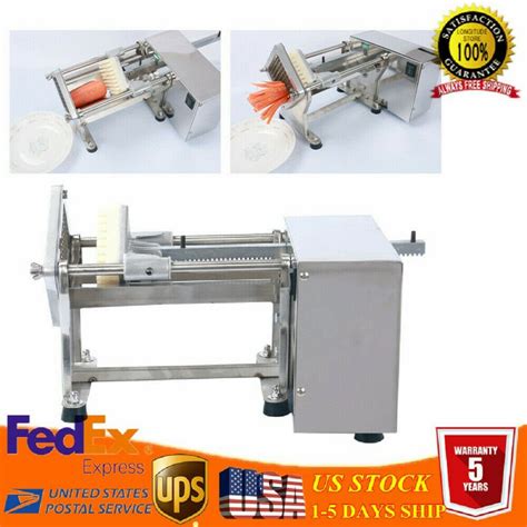 110v Electric French Fries Chip Cutter Potato Chips Slicer 6mm 9mm