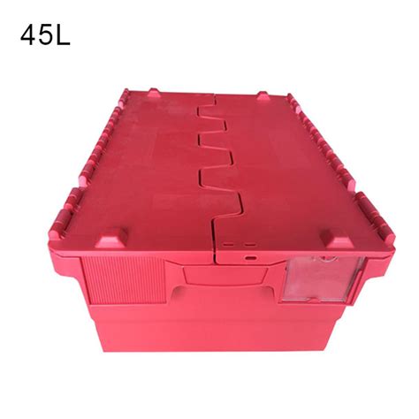 Wholesale plastic storage totes with lids,attached lid totes|plastic-crate.com