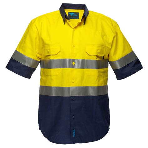 Northrock Safety Hi Vis Two Tone Regular Weight Short Sleeve Shirt