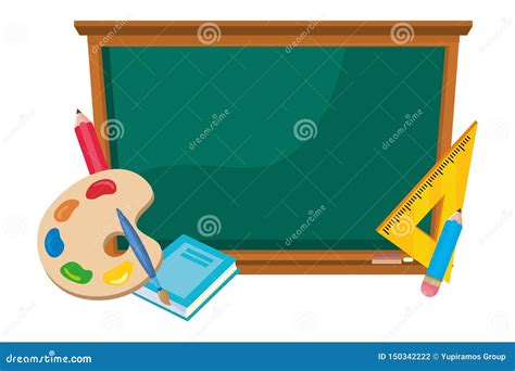 Isolated Blackboard Of School Design Vector Illustration Stock Vector