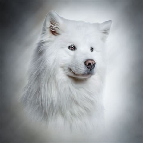 Beautiful and Graceful Samoyed Dog