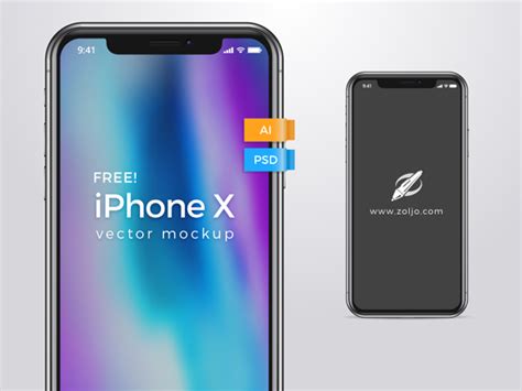 Free Iphone X Vector Mockup Graphics Web Store