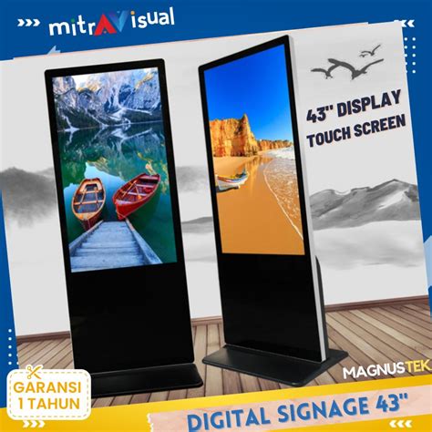 Jual Magnustek Inch Digital Signage Kiosk Windows Touch Screen