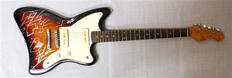 Sold Price Zz Top Rare Full Band Signed Sx Electric Guitar