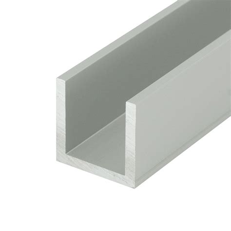 Outwater Satin Finish 34 Aluminum U Channel 48 Length Pack Of 3