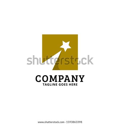 Gold Shooting Star Logo Vector Stock Vector Royalty Free 1593863398 Shutterstock